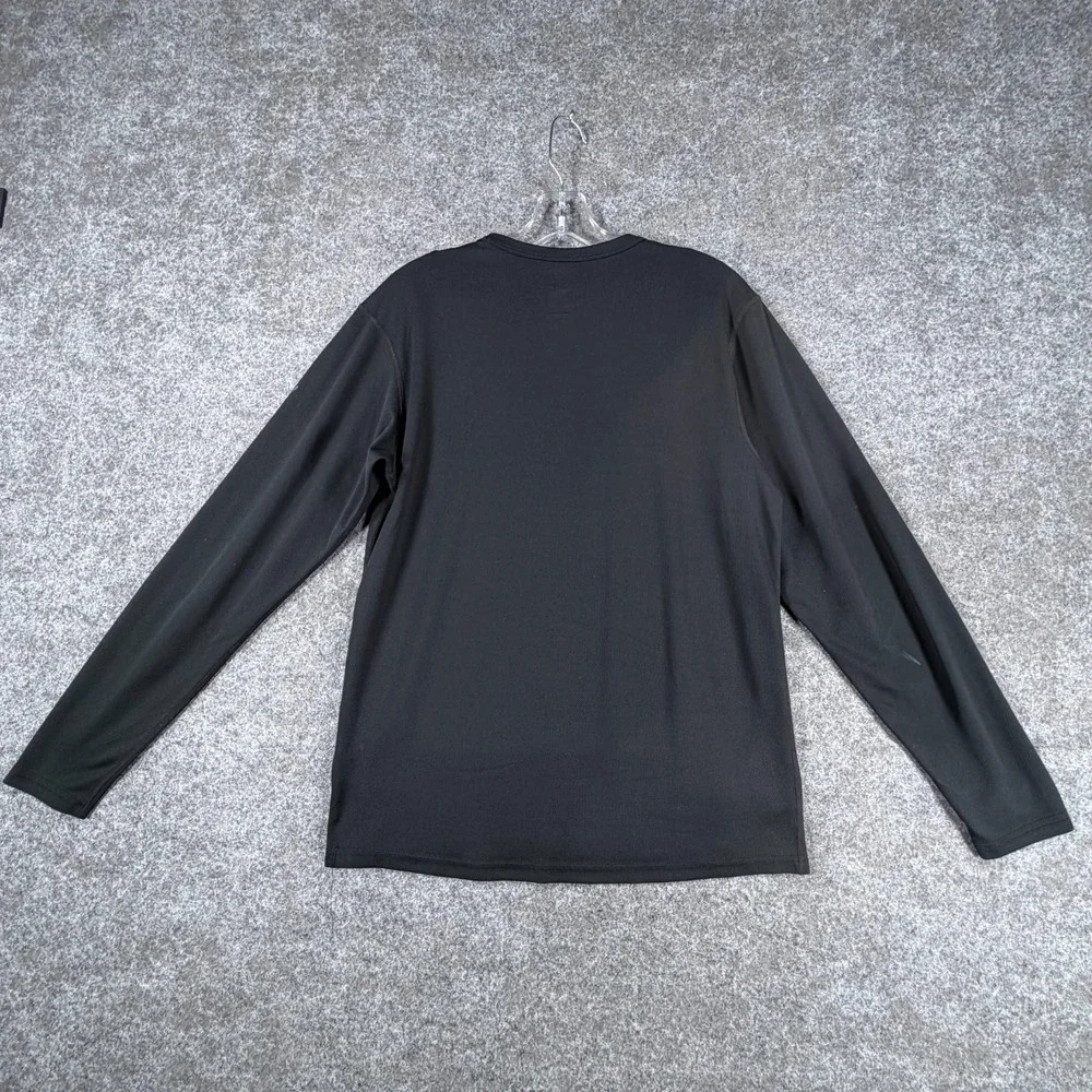 REI Recreational Equipment Long Sleeve T-Shirt Mens Black Casual UPF50+ Crewneck